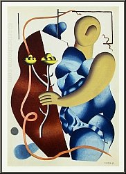 Fernand Lger: Femme tenant une fleur (Woman with Flower) 1955 - Lithographs Mourlot | Limited Edition Prints