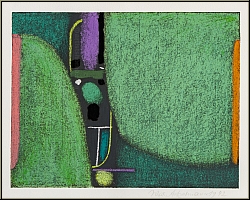 Max Ackermann: 'Spring' 1972 Original Silkscreen Print, Serigraph signed, limited edition - images rare prints