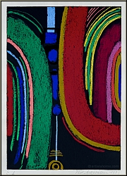 Max Ackermann: 'Energy - Fortissimo' 1973, Original Serigraph (Silkscreen Print) signed - Images graphic works