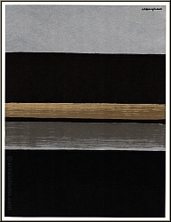 Anna-Eva Bergman: 'Horizon noir' Black Horizon, 1970, Original Lithograph - Images Limited Edition Prints