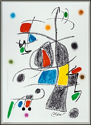 Joan Miro: Maravillas, Miracle in Miro's Garden, Lithograph Squirrel