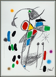 Joan Miro: Maravillas, Miracle in Miro's Garden 'Butterfly', Original Lithograph 1975 - Images: Graphic works