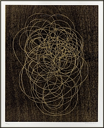 Anna-Eva Bergman: 'La vie' 1974, Original Woodcut for 'L'Or de vivre' (Gold of Life), signed - images prints
