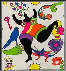 Niki de Saint Phalle: Nana, Artist's Wallpaper, ARTwalls-Project for documenta, 1972 - images original prints