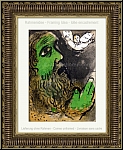 Marc Chagall: Job Praying, Illustrations for The Bible, 1960, Original Lithograph - Job's message | Prints