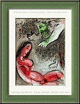 Marc Chagall: 'Eve incurs God's displeasure' Original Lithograph 1960, The Bible - Genuine Prints, Originals