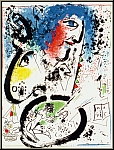 Marc Chagall: Self-portrait, 1960, Original Lithograph, Mourlot