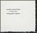 Alfred Manessier: Tache rouge (Red Spot) Original Lithograph 1972