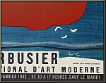Le Corbusier: Muse National d'Art Moderne 1962, Lithograph Mourlot, Original Art Exhibition Poster - Images