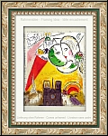 Marc Chagall: 'On Sundays' (Le dimanche) Paris 1954, Original Lithograph Derriere le miroir 66-67-68 | Mourlot