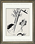 Marc Chagall: Self-Portrait with Flowers (Le bouquet  la main), Original Lithograph, 1957 - Genuine Prints