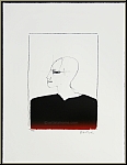 Paul Wunderlich: Profile with Archaeopteryx, Lithograph 1994, signed