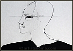Paul Wunderlich: Profile with Archaeopteryx, Lithograph 1994, signed