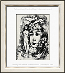 Marc Chagall: Le clown blanc White Clown, 1964, Original Lithograph