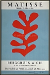 Henri Matisse: Poster Berggruen & Cie 1953, Papiers dcoups, Mourlot