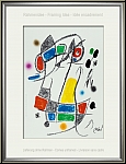 Joan Miro: Maravillas 1975, Miracle in Miro's Garden 'Flower Garden' Original Lithograph - Image: framing idea
