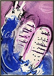 Marc Chagall: Moses Tablets of Law 1956, Orig. Lithograph Exhibit SALE