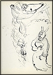 Marc Chagall: Moses, Tablets of Law 1956, Original Lithograph for Verve The Bible, Ten Commandments - reverse