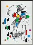 Joan Miro: Maravillas, Miracle in Miro's Garden, Butterfly, Lithograph
