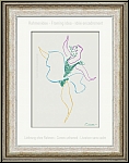 Pablo Picasso: 'Danseuse' 1954, Ballet Dancer with blue tutu, Original Lithograph - Image: idea for framing