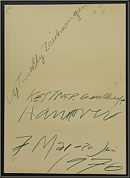 Cy Twombly: Original Exhibition Poster, Kestner-Gesellschaft Hanover 1976, offset lithograph printed in colors