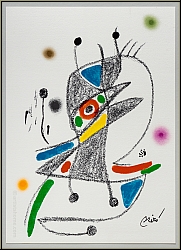 Joan Miro: Maravillas 1975, Miracle in Miro's Garden, Original Lithograph 'Bird' - Images, Prints, Lithographs
