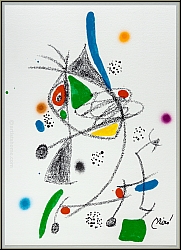 Joan Miro: Maravillas 1975, Miracle in Miro's Garden, Original Lithograph 'Mouse' - Images Prints, Lithographs