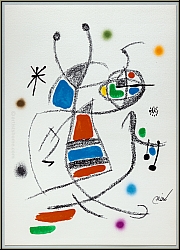 Joan Miro: Maravillas 1975, Miracle in Miro's Garden 'Ladybird Beetle' Ladybug - Images, Prints, Lithographs