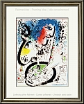 Marc Chagall: Self-portrait 1960, Original Lithograph - Image: idea for framing, rare Prints, Lithographs