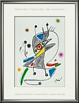 Joan Miro: Maravillas 1975, Miracle in Miro's Garden, Original Lithograph 'Bird' - Image: idea for framing