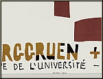 Le Corbusier: Poeme de l'angle droit, Berggruen 1955, Lithograph Mourlot, original vintage exhibition poster