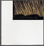 Anna-Eva Bergman: 'Le feu' Fire, 1974 Original Woodcut for 'L'Or de vivre' (Gold of Life) - Images Numbering