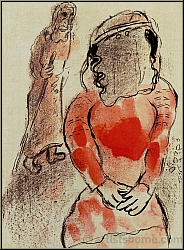 Marc Chagall: Tamar, Daughter-in-Law of Judah Lithograph SPECIAL PRICE
