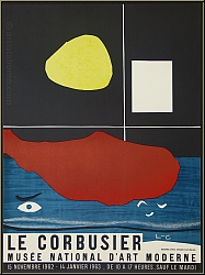 Le Corbusier: Muse National d'Art Moderne 1962, Lithograph Mourlot, Original Art Exhibition Poster - Images