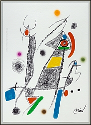 Joan Miro: Maravillas 1975, Miracle in Miro's Garden, 'Singer', Original Lithograph with singing bird - Images