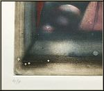 Michle Nedelec: 'The Night' (Le Soir) Color Etching on Rives wove paper, numbered - Limited Edition Prints