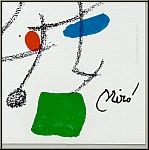 Joan Miro: Maravillas 1975, Miracle in Miro's Garden, Original Lithograph 'Mouse' - Image: printed signature