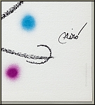 Joan Miro: Maravillas 1975, Miracle in Miro's Garden Ladybird Beetle, Original Lithograph - Image: Signature