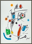 Joan Miro: Maravillas, Miracle in Miro's Garden, Lithograph Dragonfly