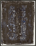 Zao Wou-Ki: Original lithograph 1957, composition with text symbols