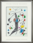 Joan Miro: Maravillas, Miracle in Miro's Garden, Original Lithograph 'Golfer' 1975 - Image: idea for framing