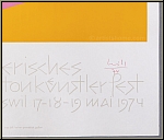 Max Bill: Schweizerisches Tonk�nstlerfest Amriswil 1974, Original Poster, Lithograph by Erker - Signature