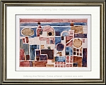 Eduard Bargheer: 'Forio d'Ischia' 1973, Etching and Aquatint, signed, edition of 35 - images framing idea