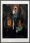 Johnny Friedlaender: 'Relation' Original Etching with Aquatint, 1976, signed - images rare graphic works